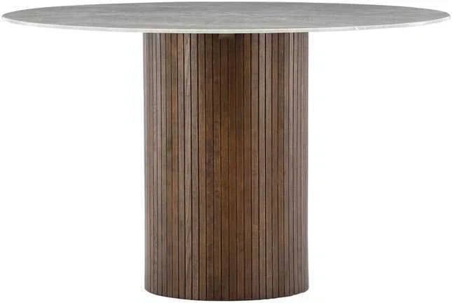 Venture Design Valgomojo stalas, Härön, Ø120x74 cm, Mocca