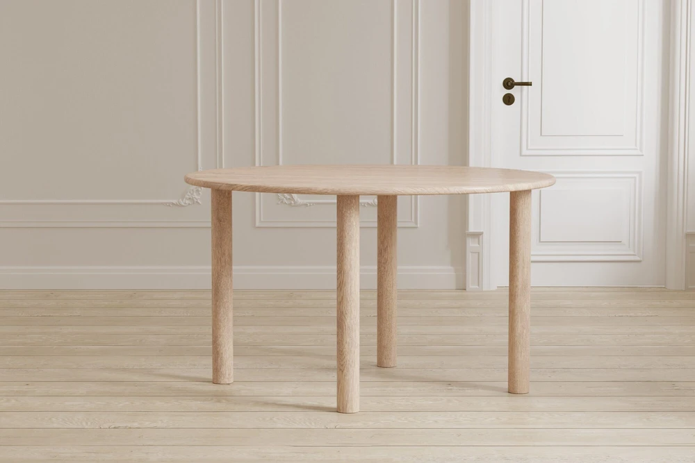 Venture Design Valgomojo stalas Hilo 130x110 cm Natūralaus MDF