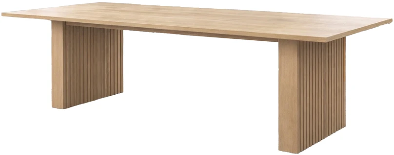 Venture Design Valgomojo stalas Humle 200x100x75 cm natūralaus kaučiuko medienos