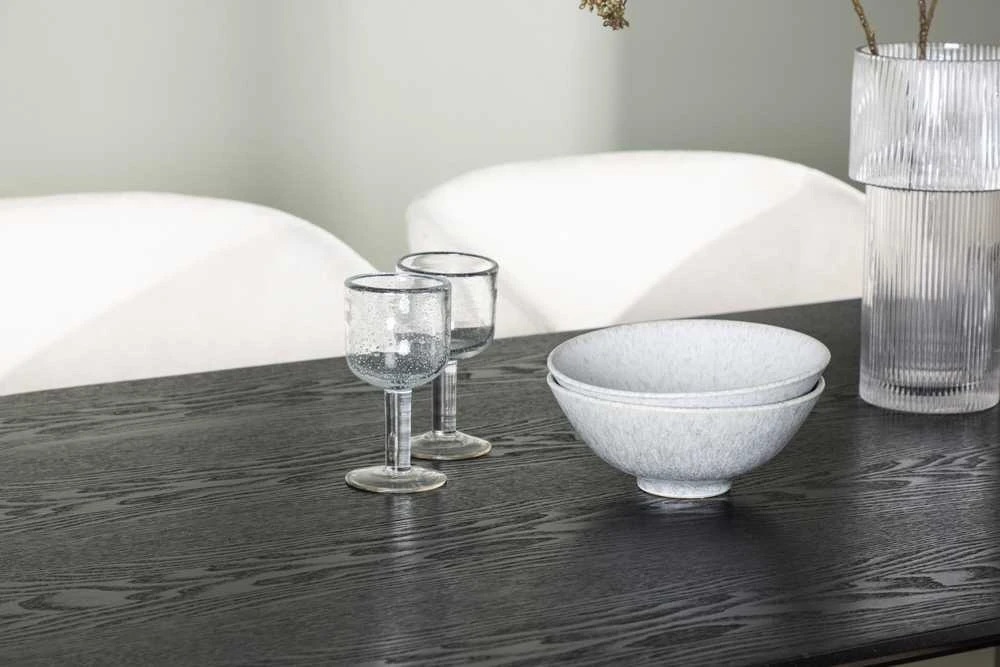 Venture Design Valgomojo stalas ir kėdžių komplektas Isolde Day 180x75 cm juoda balta