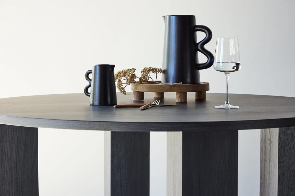 Venture Design Valgomojo stalas, Juno, 120x75 cm, Juodas