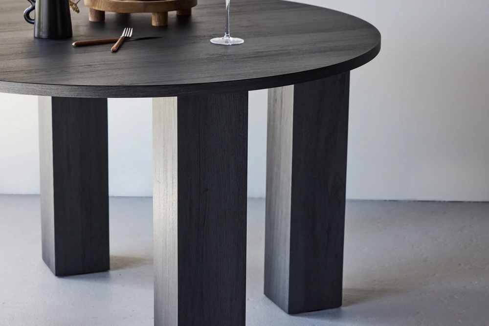 Venture Design Valgomojo stalas, Juno, 120x75 cm, Juodas