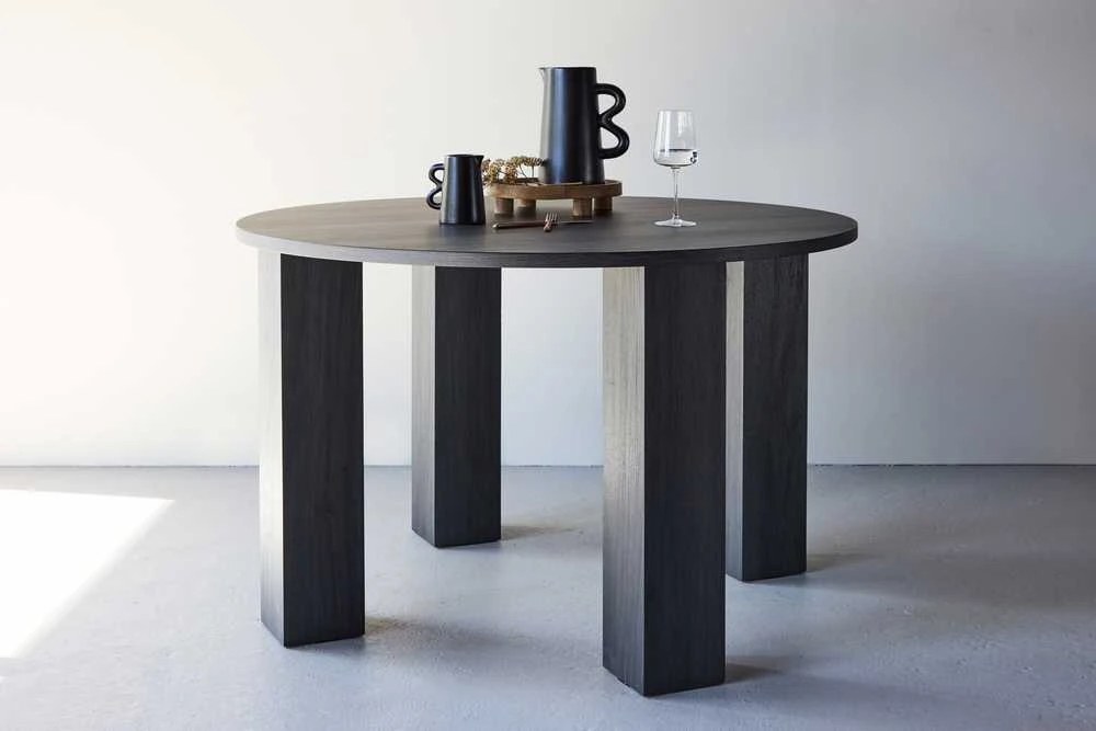 Venture Design Valgomojo stalas, Juno, 120x75 cm, Juodas