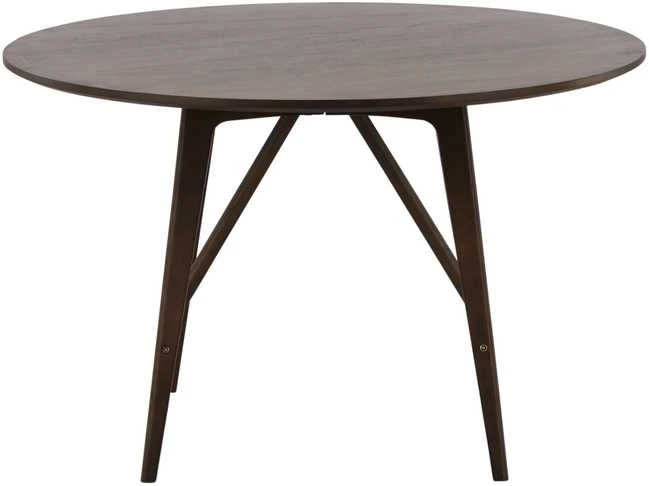 Venture Design Valgomojo stalas, Kaseidon, ø100 cm, Tamsiai rudas