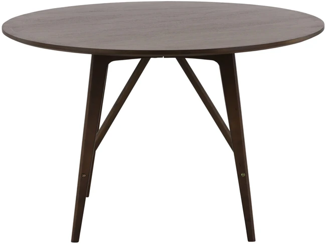 Venture Design Valgomojo stalas, Kaseidon, ø100 cm, Tamsiai rudas