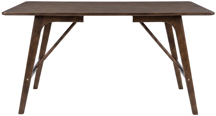 Venture Design Valgomasis stalas, Kopenhaga, ⌀140 cm, Juodas / Kėdė, Limhamn, 54x76x61 cm, Aukso velvetas
