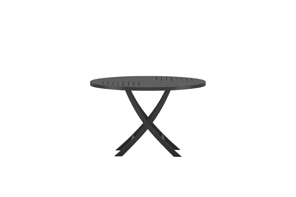 Venture Design Valgomojo stalas, Kenya, 120 cm, juoda, tikmedis