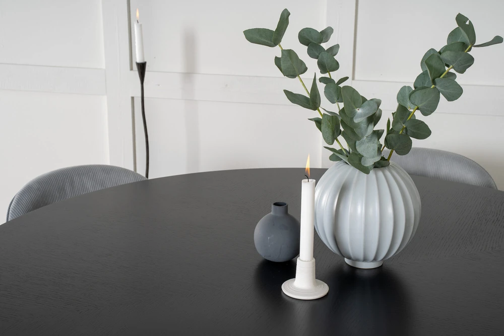 Venture Design Valgomojo stalas, Kopenhaga, ⌀140 cm, Juodas