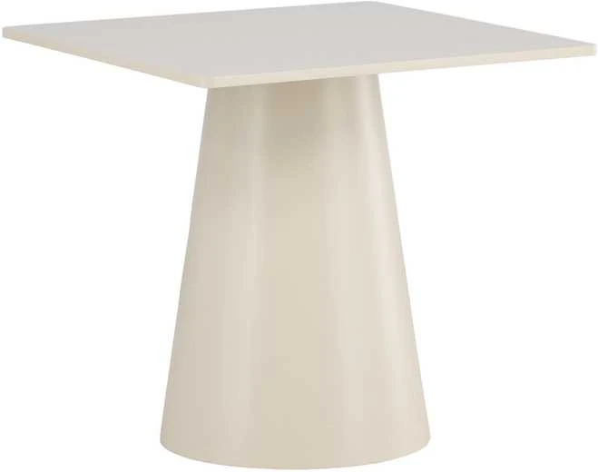 Venture Design Valgomojo stalas Lanzi 80x80x75 cm smėlio spalvos MDF