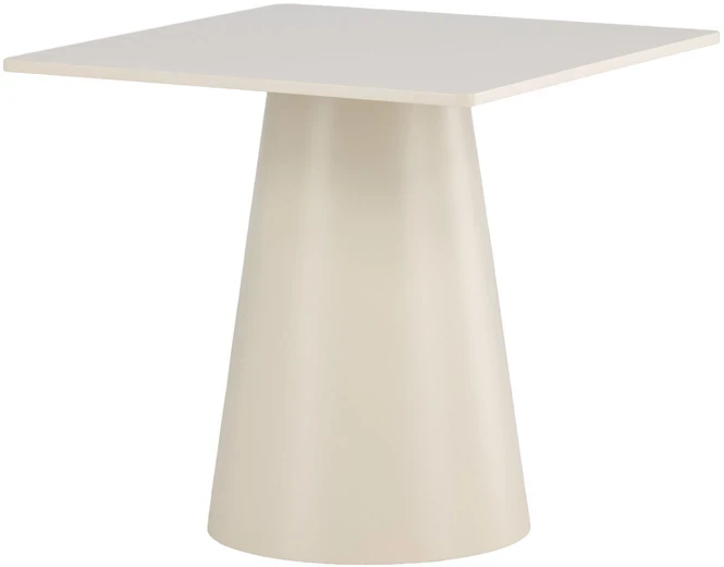 Venture Design Valgomojo stalas Lanzi 80x80x75 cm smėlio spalvos MDF