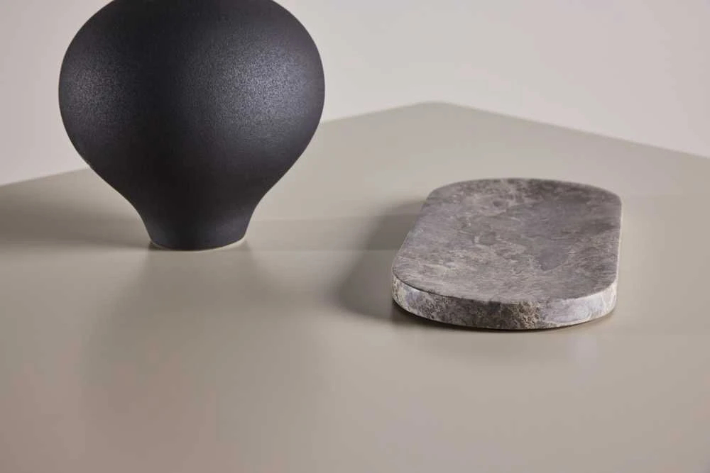 Venture Design Valgomojo stalas Lanzi 80x80x75 cm smėlio spalvos MDF