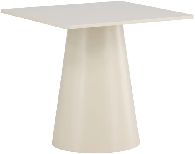 Venture Design Valgomojo stalas Lanzi 80x80x75 cm smėlio spalvos MDF