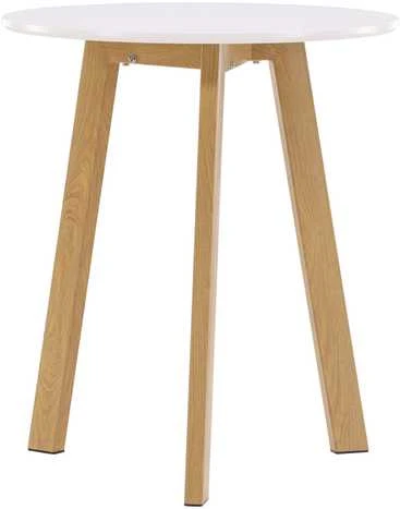 Venture Design Valgomojo stalas, Leonora, φ65 cm, Balta