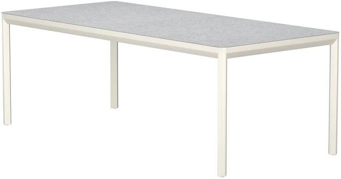 Venture Design Valgomojo stalas, Lino, 220x100x74 cm, smėlio spalvos