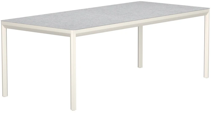 Venture Design Valgomojo stalas, Lino, 220x100x74 cm, smėlio spalvos