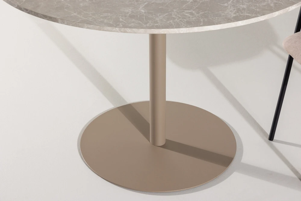 Venture Design Valgomojo stalas, Lycke, ⌀110 cm, Bėžio spalva
