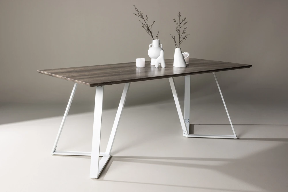 Venture Design Valgomojo stalas, Marina, 180x75x90 cm, Pilka
