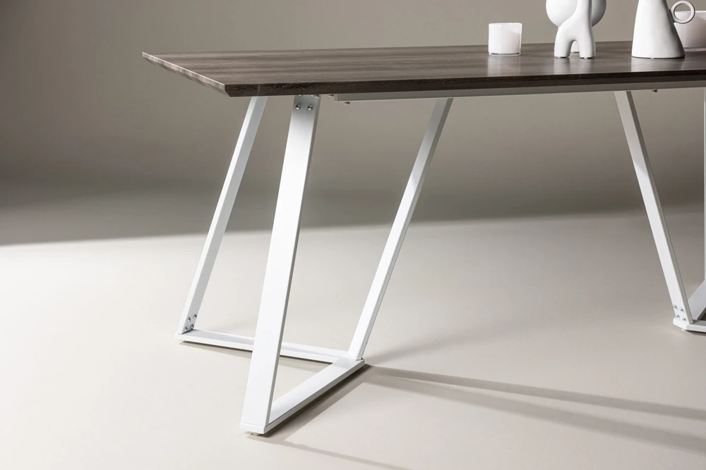 Venture Design Valgomojo stalas, Marina, 180x75x90 cm, Pilka