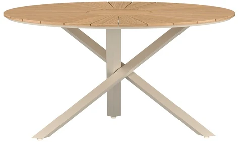 Venture Design Valgomojo stalas, Mexico, 140 cm, smėlio spalvos, tikmedis