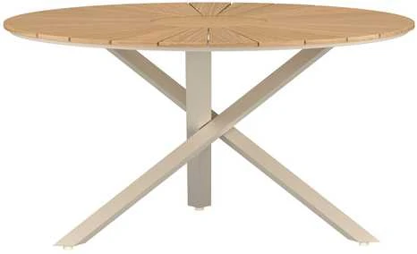 Venture Design Valgomojo stalas, Mexico, 140 cm, smėlio spalvos, tikmedis