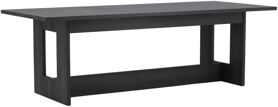 Venture Design Valgomojo stalas, Milly, 100x235 cm, Juodas