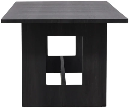 Venture Design Valgomojo stalas, Milly, 100x235 cm, Juodas