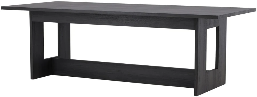 Venture Design Valgomojo stalas, Milly, 100x235 cm, Juodas