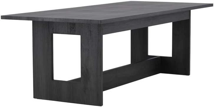 Venture Design Valgomojo stalas, Milly, 100x235 cm, Juodas