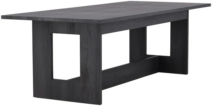 Venture Design Valgomojo stalas, Milly, 100x235 cm, Juodas