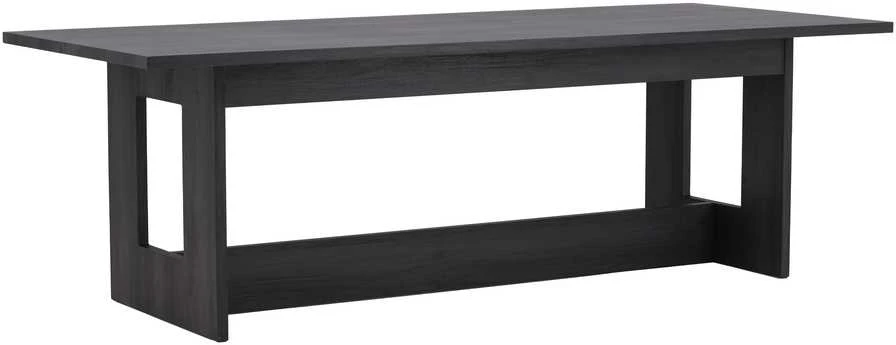 Venture Design Valgomojo stalas, Milly, 100x235 cm, Juodas