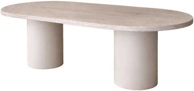 Venture Design Valgomojo stalas Narvik 100x200 cm Smėlio spalvos MDF
