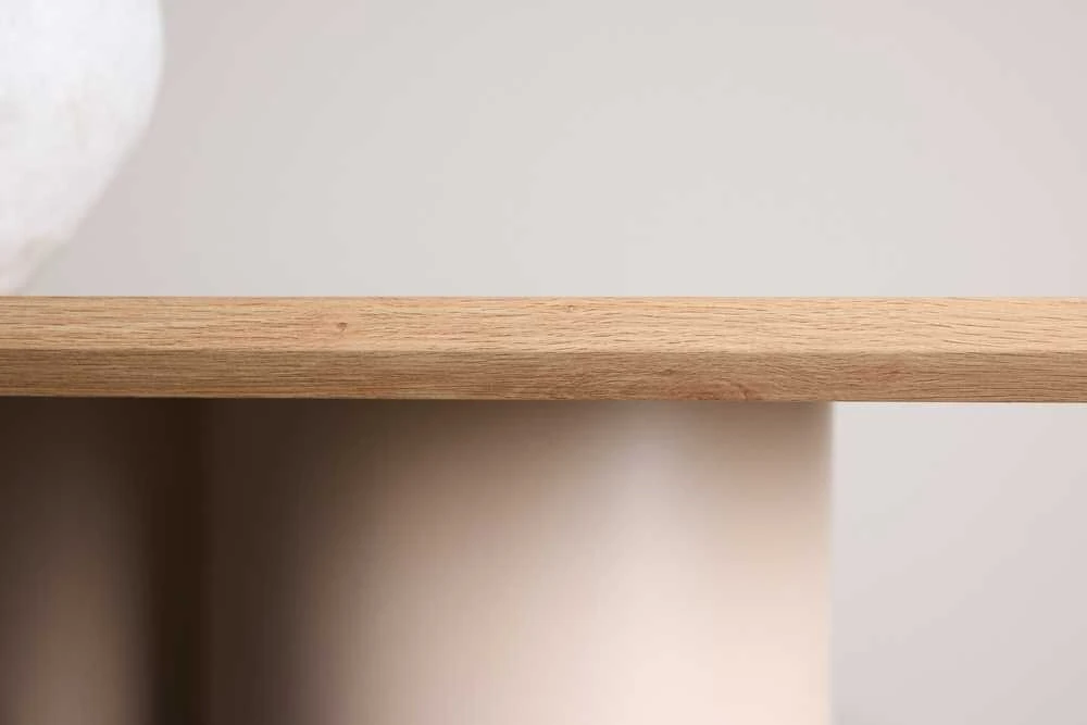 Venture Design Valgomojo stalas Olivia 100x210 cm Smėlio spalvos