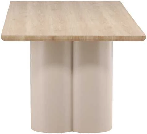 Venture Design Valgomojo stalas Olivia 100x210 cm Smėlio spalvos