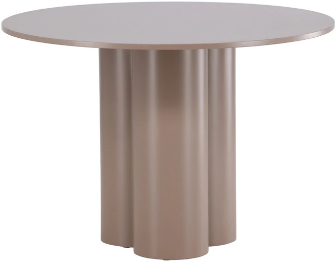 Venture Design Valgomojo stalas Olivia 110 cm tamsiai rudos spalvos MDF