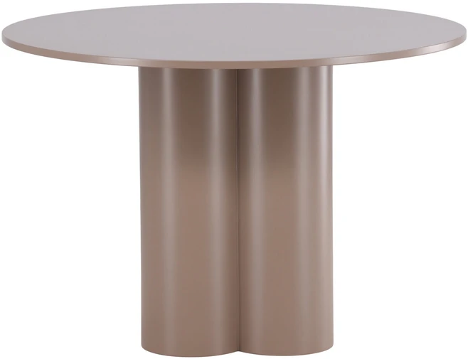 Venture Design Valgomojo stalas Olivia 110 cm tamsiai rudos spalvos MDF