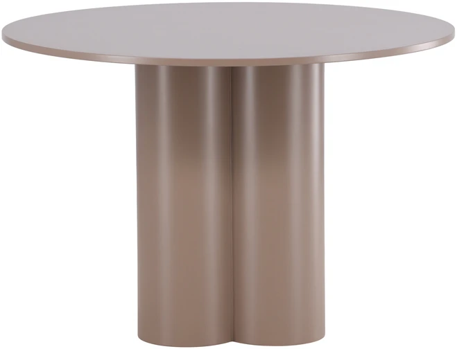 Venture Design Valgomojo stalas Olivia 110 cm tamsiai rudos spalvos MDF