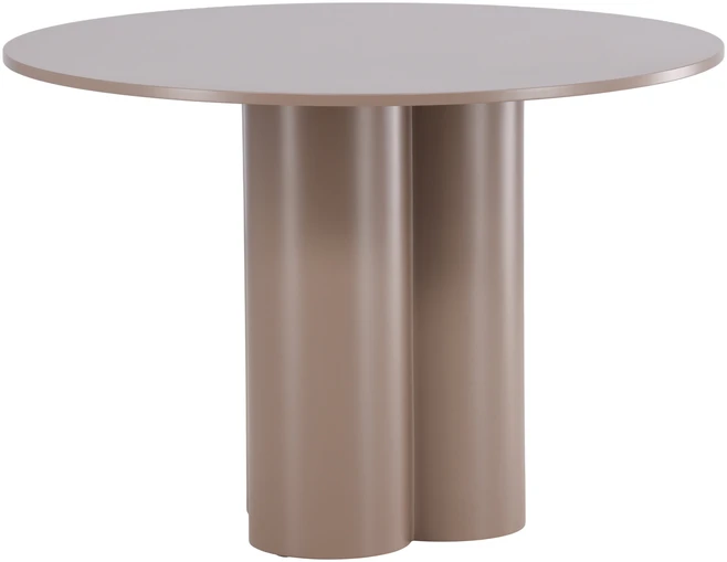 Venture Design Valgomojo stalas Olivia 110 cm tamsiai rudos spalvos MDF