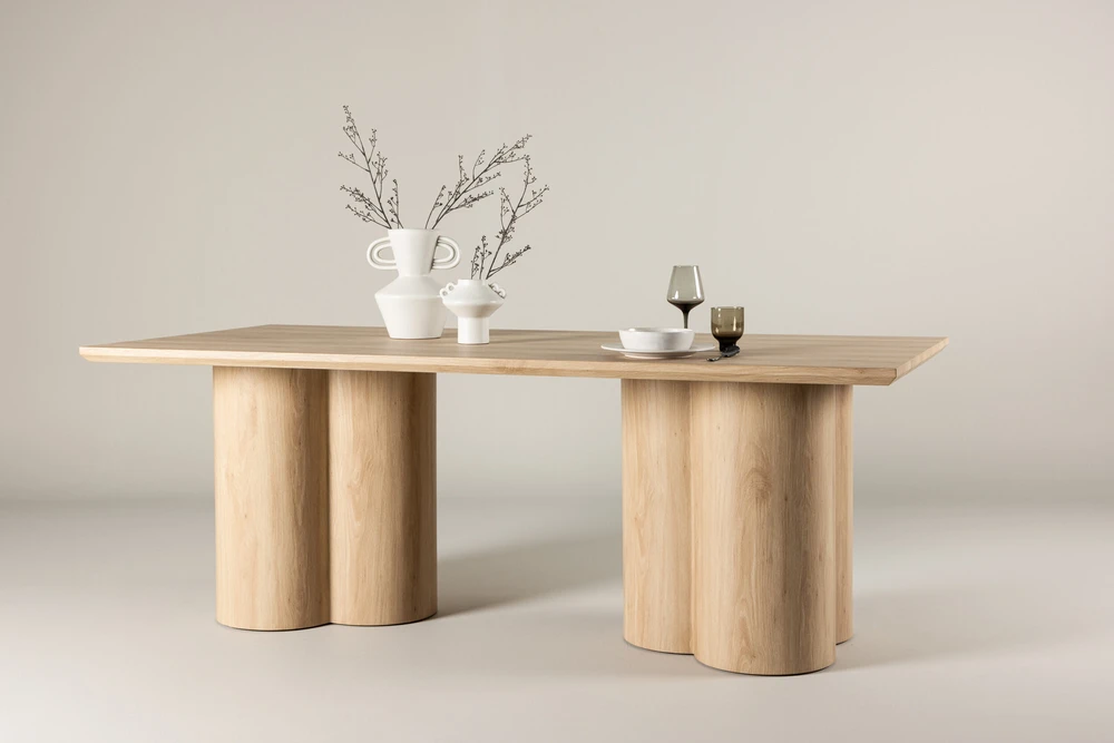 Venture Design Valgomojo stalas, Olivia, 210x100 cm, Natūralios spalvos