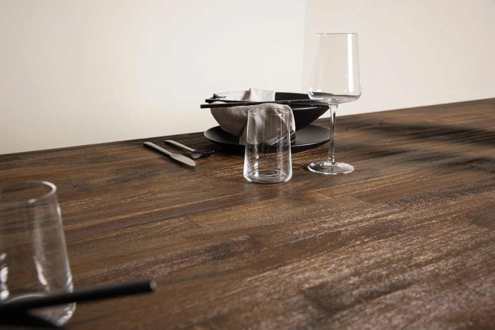 Venture Design Valgomojo stalas, Padang, 250x100x76 cm, Juodas
