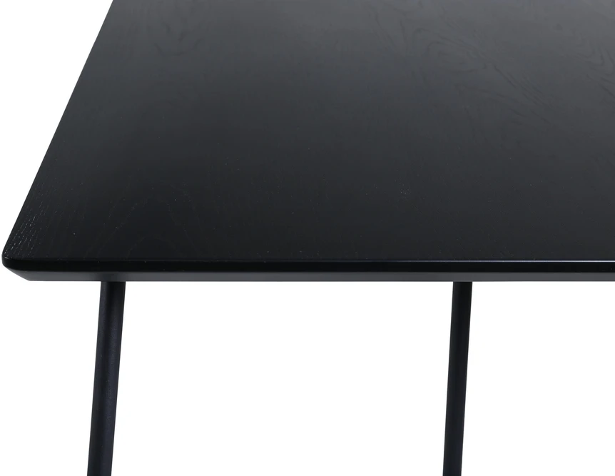 Venture Design Valgomojo stalas, Petra, 75x190x90 cm, Juodas