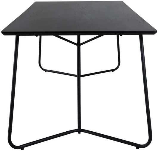 Venture Design Valgomojo stalas, Petra, 75x190x90 cm, Juodas