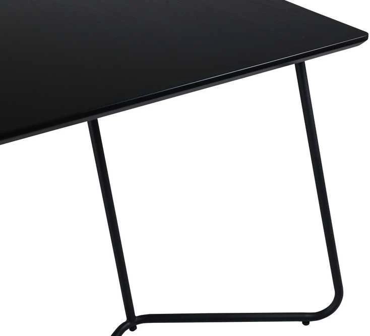 Venture Design Valgomojo stalas, Petra, 75x190x90 cm, Juodas
