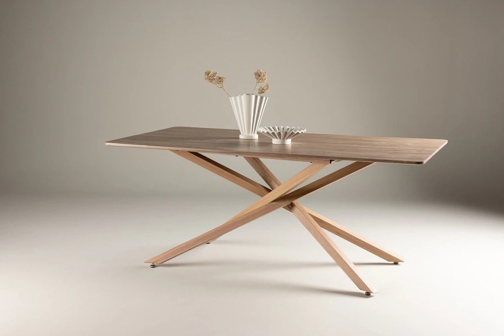 Venture Design Valgomojo stalas, Piazza, 90x180 cm, Mokos spalvos