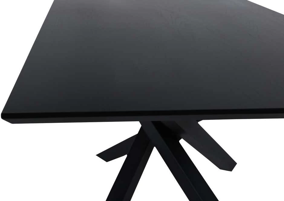 Venture Design Valgomojo stalas, Piazza, 180x76x90 cm, Juodas