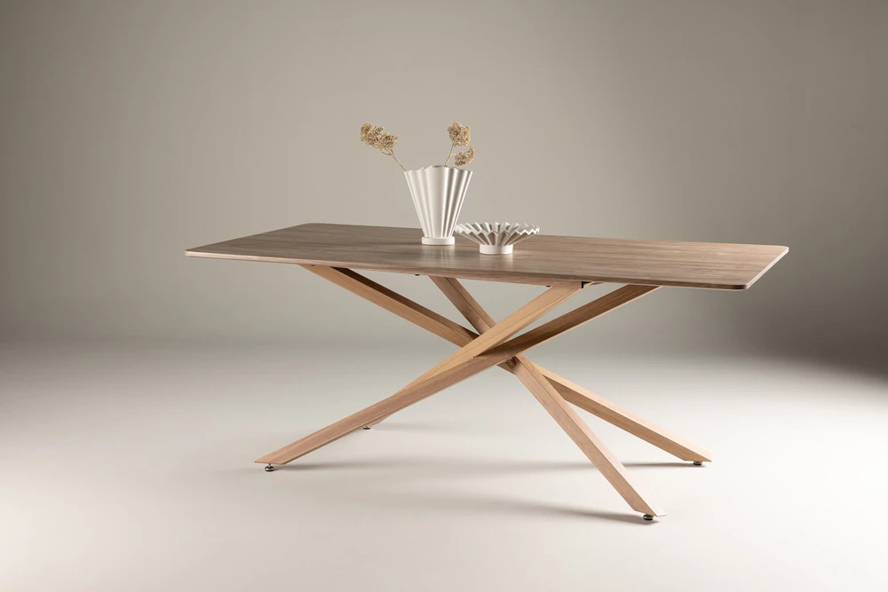 Venture Design Valgomojo stalas, Piazza, 90x180 cm, Mokos spalvos