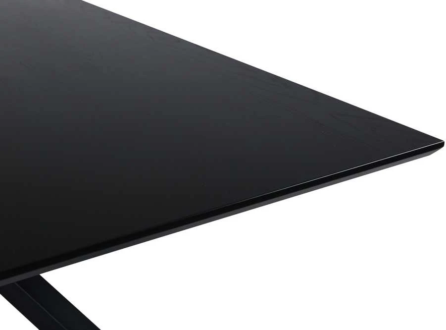 Venture Design Valgomojo stalas, Piazza, 180x76x90 cm, Juodas