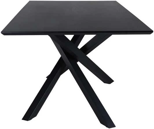 Venture Design Valgomojo stalas, Piazza, 180x76x90 cm, Juodas