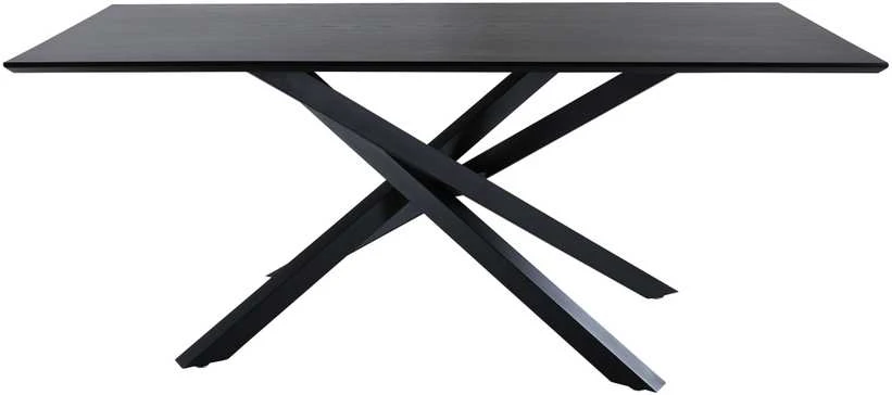 Venture Design Valgomojo stalas, Piazza, 180x76x90 cm, Juodas
