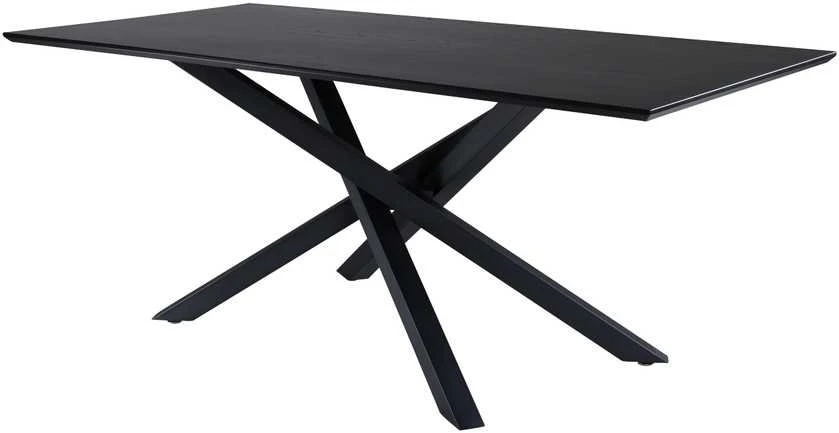 Venture Design Valgomojo stalas, Piazza, 180x76x90 cm, Juodas