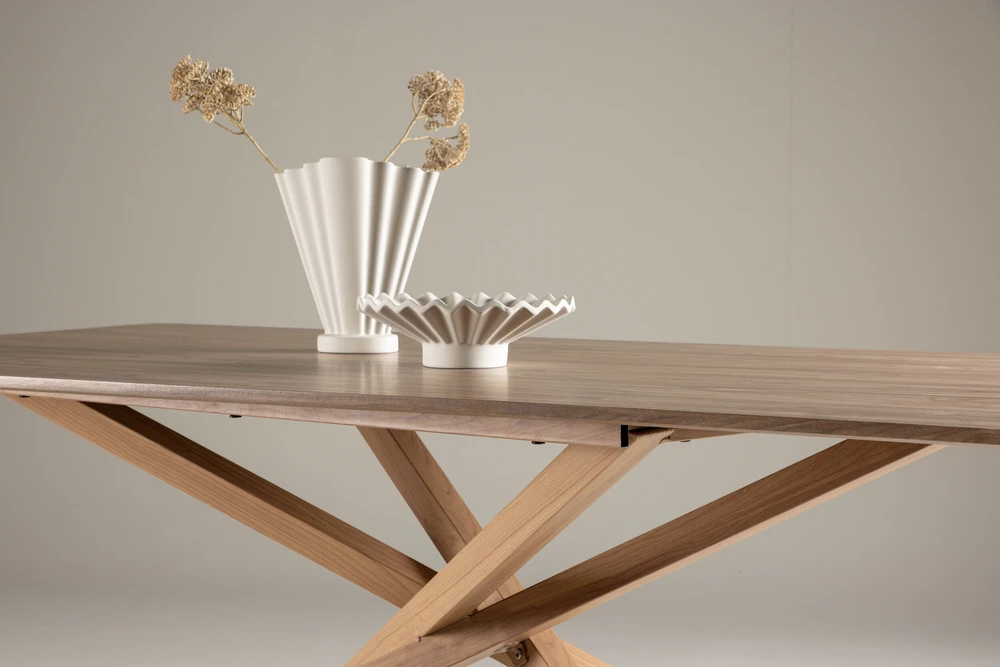 Venture Design Valgomojo stalas, Piazza, 90x180 cm, Mokos spalvos
